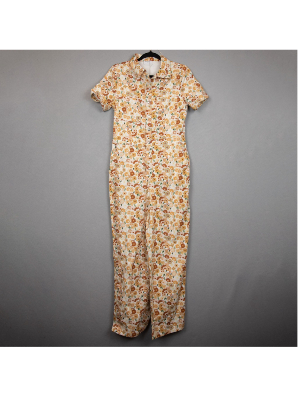 Storia floral button up jumpsuit NWT-S